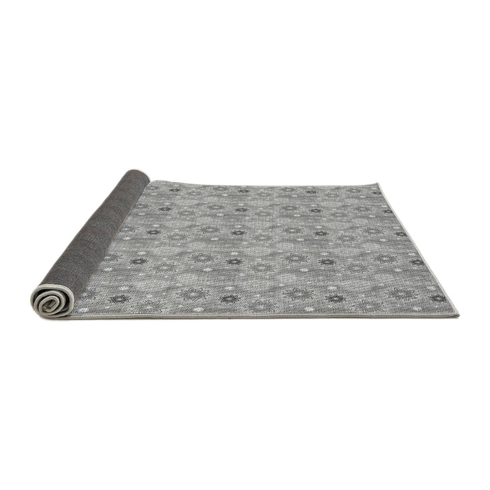 Thickness of Patterned Gray Rug, pat1329gry