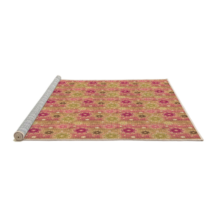 Sideview of Machine Washable Transitional Red Rug, wshpat1329org