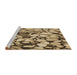 Sideview of Machine Washable Transitional Red Brown Rug, wshpat133brn