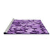 Sideview of Machine Washable Transitional Violet Purple Rug, wshpat133pur