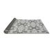 Thickness of Patterned Gunmetal Gray Rug, pat1331gry