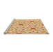 Sideview of Machine Washable Transitional Orange Rug, wshpat1331org