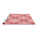 Sideview of Machine Washable Transitional Red Rug, wshpat1332rd