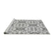 Sideview of Machine Washable Transitional Gray Rug, wshpat1333gry