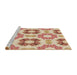 Sideview of Machine Washable Transitional Orange Rug, wshpat1334brn