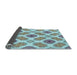 Thickness of Patterned Blue Rug, pat1335lblu