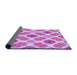 Thickness of Patterned Blossom Pink Rug, pat1335pur