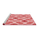 Sideview of Machine Washable Transitional Pink Rug, wshpat1335rd