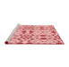 Sideview of Machine Washable Transitional Red Rug, wshpat1337rd