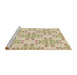 Sideview of Machine Washable Transitional Golden Blonde Gold Rug, wshpat1338brn