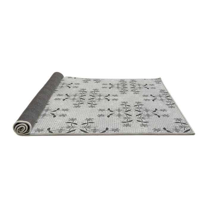Thickness of Patterned Platinum Gray Rug, pat1338gry