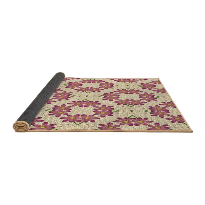 Thickness of Patterned Khaki Gold Rug, pat1339brn