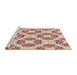 Sideview of Machine Washable Transitional Khaki Gold Rug, wshpat1339brn