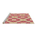 Sideview of Machine Washable Transitional Red Rug, wshpat1339org