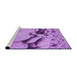 Sideview of Machine Washable Transitional Violet Purple Rug, wshpat134pur