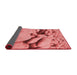 Thickness of Patterned Red Rug, pat134rd