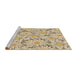 Sideview of Machine Washable Transitional Golden Blonde Gold Rug, wshpat1341brn