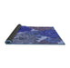 Thickness of Patterned Blue Rug, pat1342blu