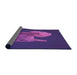 Thickness of Patterned Bright Purple Rug, pat1343pur