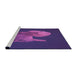 Sideview of Machine Washable Transitional Bright Purple Rug, wshpat1343pur