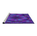 Sideview of Machine Washable Transitional ly Purple Rug, wshpat1344pur