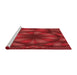 Sideview of Machine Washable Transitional Red Rug, wshpat1344rd