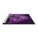 Sideview of Machine Washable Transitional Dark Purple Rug, wshpat1345pur