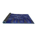 Thickness of Patterned Cobalt Blue Rug, pat1346blu