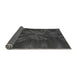 Thickness of Patterned Charcoal Black Rug, pat1346gry