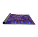 Thickness of Patterned Bright Purple Rug, pat1346pur