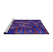 Sideview of Machine Washable Transitional Bright Purple Rug, wshpat1346pur