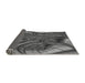 Thickness of Patterned Gunmetal Gray Rug, pat1347gry