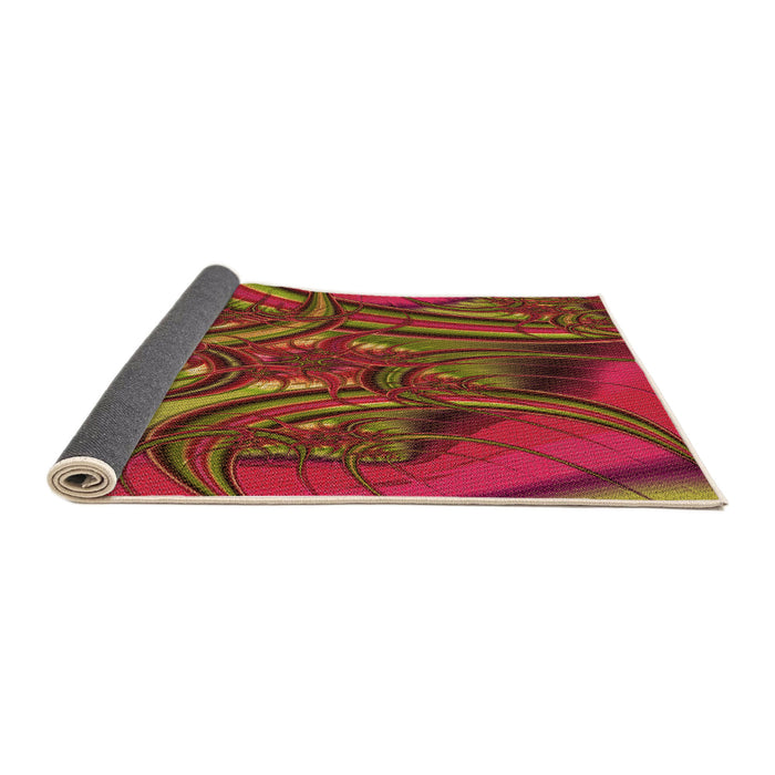 Thickness of Patterned Red Rug, pat1347org