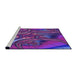 Sideview of Machine Washable Transitional ly Purple Rug, wshpat1347pur