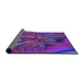 Thickness of Patterned Purple Rug, pat1347pur