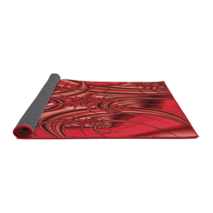 Thickness of Patterned Red Rug, pat1347rd