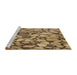 Sideview of Machine Washable Transitional Red Brown Rug, wshpat135brn