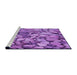 Sideview of Machine Washable Transitional Violet Purple Rug, wshpat135pur