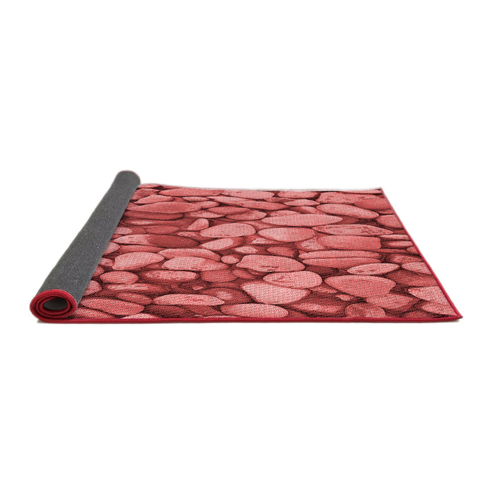 Thickness of Patterned Red Rug, pat135rd