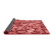 Thickness of Patterned Red Rug, pat135rd