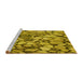 Sideview of Machine Washable Transitional Dark Bronze Brown Rug, wshpat135yw