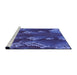 Sideview of Machine Washable Transitional Light Slate Blue Rug, wshpat1350pur