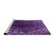 Sideview of Machine Washable Transitional Purple Rug, wshpat1352pur