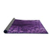 Thickness of Patterned Purple Rug, pat1352pur