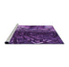 Sideview of Machine Washable Transitional Purple Rug, wshpat1353pur