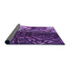 Thickness of Patterned Purple Rug, pat1353pur