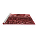 Sideview of Machine Washable Transitional Dark Red Rug, wshpat1353rd