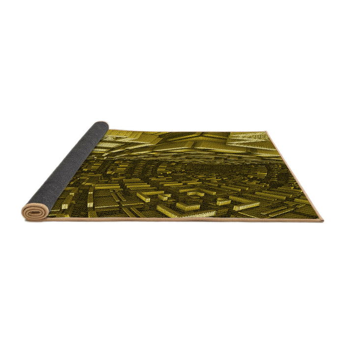 Thickness of Patterned Red Rug, pat1353yw