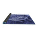 Thickness of Patterned Sky Blue Rug, pat1354blu