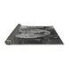 Thickness of Patterned Gunmetal Gray Rug, pat1354gry